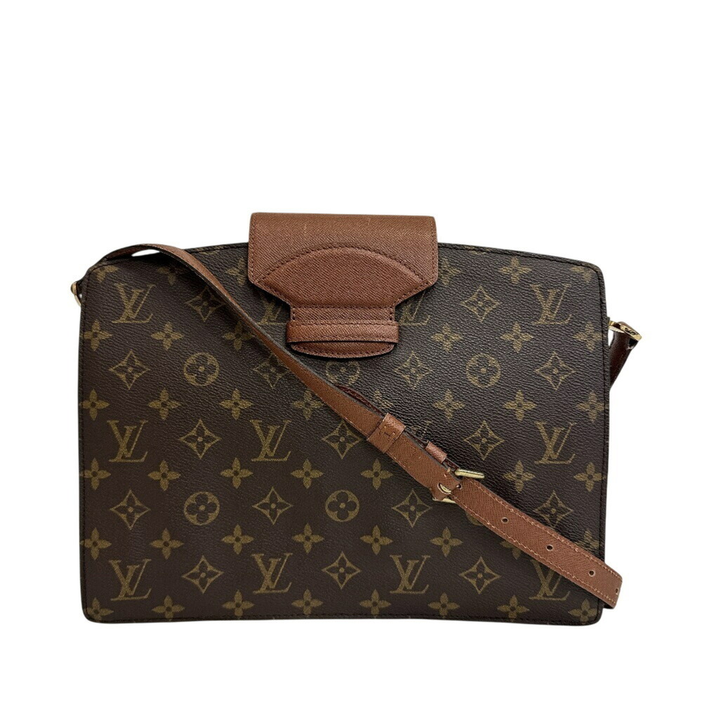 LOUIS VUITTON M51375 Curcelles Monogram Shoulder Bag, Brown
